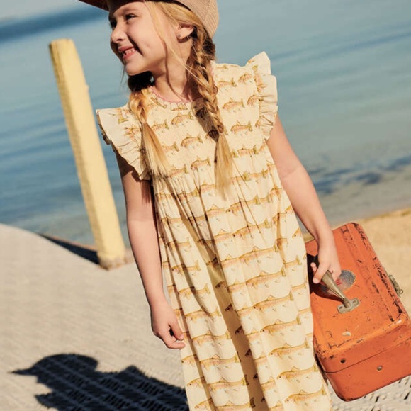 Pink Chicken Rainbow Trout Stevie Dress (Size 4y) - Picture 2 of 6